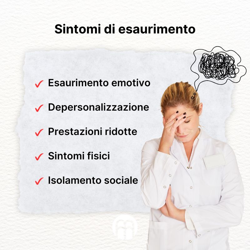 (Italština) Symptomy syndromu vyhoření